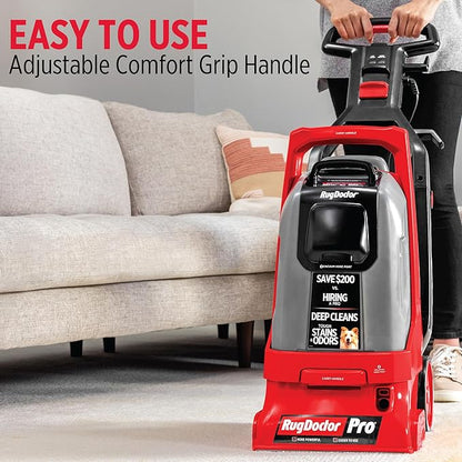 Rug Doctor Pro Deep Commercial Carpet Cleaning Machine, Pet Bundle, Includes 48 oz. of Pro Pet Cleaning Solution and 22 oz. Pro Urine Eliminator Spray