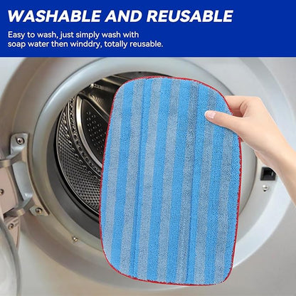 MC1375/MC1385 Microfiber Steam Mop Pads: 6 Pack Steam Replacement Pads Compatible with McCulloch MC1375, MC1385, MC1270 Steam Cleaners, Reusable & Washable Replaces Mop Pad Model: A1375-100/A1375-101