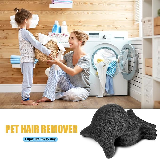 Pet Hair Remover for Laundry, Reusable Dog & Cat Hair Remover Tool, Effectively Removes Pet Hair, Lint and Dander from Bedding and Clothing, Suitable for Washing Machines, Dryers 6PCS