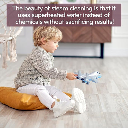 H2O HD Steam Mop & Handheld Steam Cleaner | 3-in-1 Floor Steamer | 1500W Power & 450ml Removable Tank | Foldable Storage | Hardwood, Tile & Laminate Cleaner