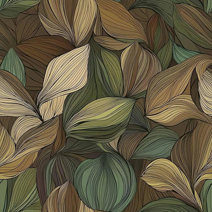 Tropical Leaf Wallpaper – Modern Botanical Peel and Stick Wallpaper for Accent Walls, Living Room & Bedroom Decor | Self Adhesive, Waterproof Vinyl, 17.7" x 118"