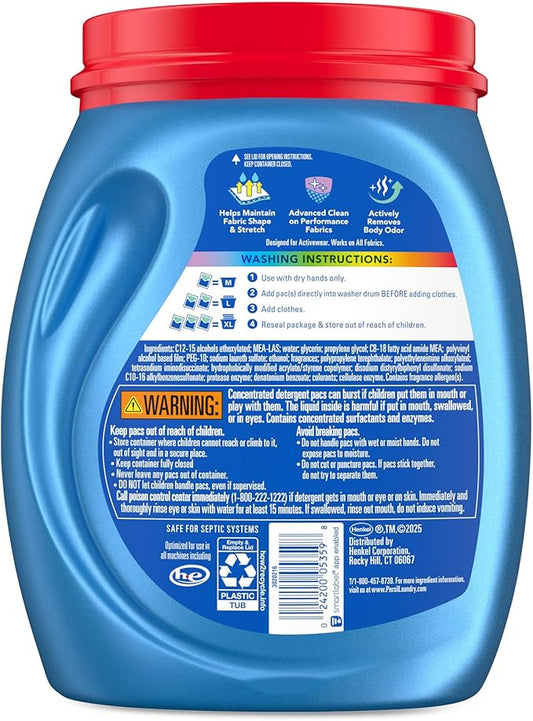 Persil Ultra Pacs Activewear Clean Laundry Detergent, 32 count
