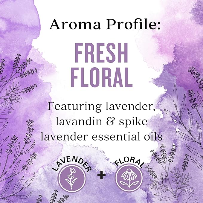 Aura Cacia Fresh Floral Toilet Spray 2 Fl. oz. - Light Aroma, No Synthetic Fragrances