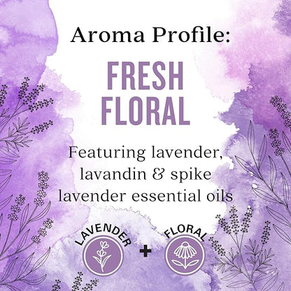 Aura Cacia Fresh Floral Room Spray 8 Fl. oz. - Light Aroma, No Synthetic Fragrances (Pack of 2)
