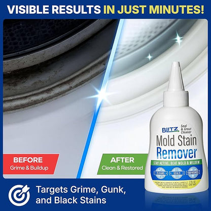 Heavy Duty Gel Cleaner – Thick Gel Formula for Bathrooms, Showers, Washing Machines, Grime, Grunk and Tiles – Targets Tough Stains and Odors – No Harsh Scrubbing Required – Easy to Apply