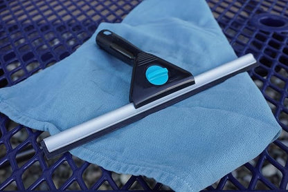 Moerman 12 Inch All Purpose Window Squeegee - Lightweight Durable Plastic Handle -Aluminum Channel with Streak Free Rubber - for Window Cleaning, Showers, and Mirrors