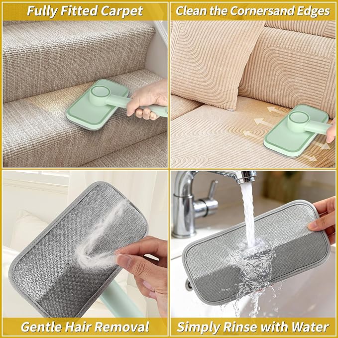 Pet Hair Remover – Reusable Lint Remover for Dog and Cat Hair Electrostatic Lint Brush Magic Pet Hair Removal Tool for Clothes, Couch, Carpet, Car, Rugs, Bedding, Fabric Furniture