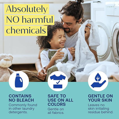 Fab Tab Laundry Detergent Tablets, Clean Ingredients, Sensitive Skin Friendly, Powerful & Gentle Clean, Fresh Scent, Plastic-Free Alternative to Liquids, Laundry Pods and Sheets, 40 Count.
