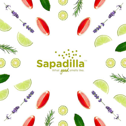 Sapadilla Liquid Dish Soap - Grapefruit + Bergamot - Made with 100% Pure Essential Oil Blends, Tough on Grease, Aromatic & Fragrant Dishwashing Liquid, Plant Based, Biodegradable, 16 Ounce (Pack of 1)