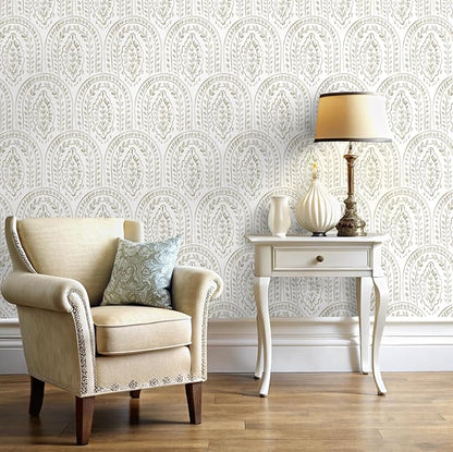 EeeComing Boho Peel and Stick Wallpaper - Modern Peel and Stick Removable Contact Paper Self Adhesive Wallpaper for Bedroom and Bathroom - Cabinet Shelf Liner Vinyl 197"x17.3