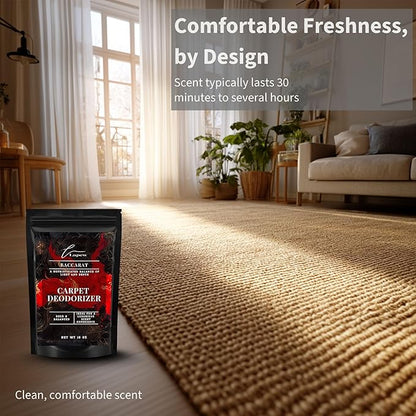 Lapew Baccarat Carpet Deodorizer Powder - Pet Safe Freshener for Vacuuming | Scented Odor Eliminator for Home | 16 oz