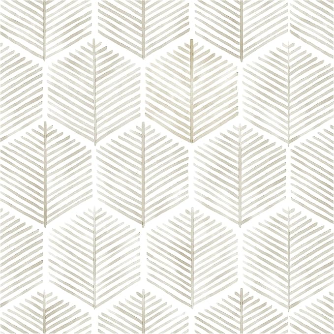 Modern Peel and Stick Wallpaper 17.3''×''787 Self Adhesive Wallpaper Boho Contact Paper Beige and White Geometric Wall Paper Removable Decorative Wallpapers for Bedroom Bathroom Cabinets Decor Vinyl
