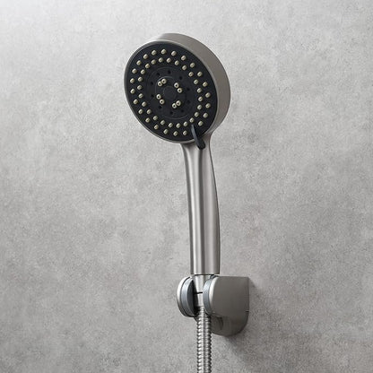 Tecmolog Adjustable Handheld Shower Head Bracket ABS Bathroom Hose Shower Wand Holder Wall Mount, Brushed Nickel, ST01NA