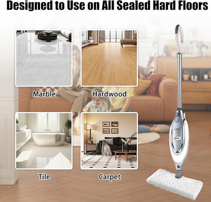 Steam Mop Replacement Pads for Shark S3501 S3972BRN S3601 S3901 S3550 S3801 SE450 Microfiber Washable Double-Sided Pads for Hardwood Tile Floor,Compatible with Shark Steam Pocket Mop,4-Pack