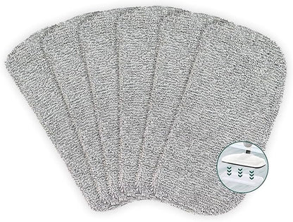 6 Pack Steam Mop Pads Compatible with GorFanty GF-6610B/GF-6610, Neugo NE033/NE033M & Mxnsewr Series, Floor Steamer Pads, Washable Reusable Microfiber Cleaner Pads