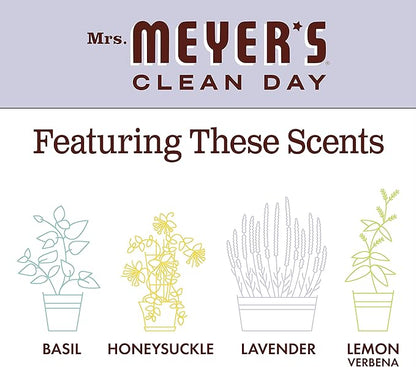 MRS. MEYER'S CLEAN DAY Dryer Sheets, Fabric Softener, Reduces Static, Infused with Essential Oils, Lavender, 80 Count