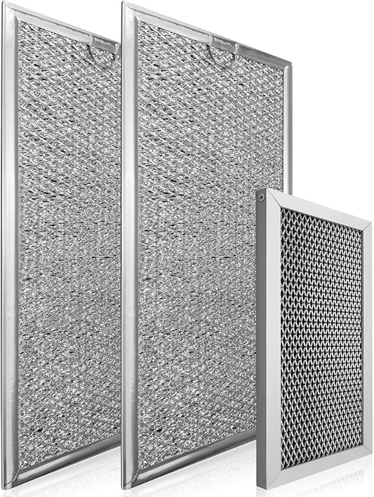 3 Pcs Microwave Charcoal and Grease Filter Fit for Samsung ME18H704SFS/AA ME18H704SFS/AC ME18H704SFW/AA ME18H704SFW/AC