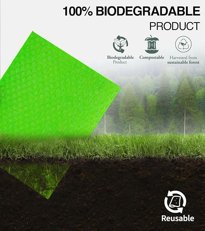 10 PCS Swedish Dishcloths for Kitchen 100% Biodegradable | Reusable Cellulose Sponge Cloths | Ultra Absorbent, Eco-Friendly Cleaning Towels | Dishcloths for Washing Dishes & General Cleaning Supplies