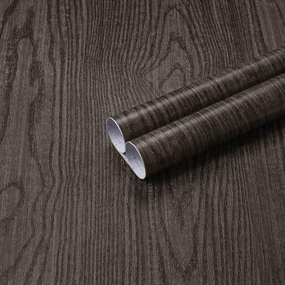 Dimoon Black Wood Wallpaper Wood Contact Paper Thickened Embossed Gray Wood Grain Wallpaper Peel and Stick Wallpaper Removable Wood Rustic Selfadhesive Vintage Countertops Vinyl Roll 393"x15.7"