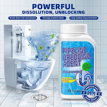 3pcs Drain Clog Remover, Pipeline Dredging Agent, Powerful Quick Cleaning Drain Toilet Cleaner Tool, Unclog Toilet Clog And Kitchen Sink Pipe Unblocker Powder