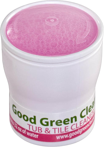 Bathroom Tub & Tile Refill Set | 2 Recyclable Refill PODs of Concentrate that works with any starter set | Makes 64 ounces of Ready to Use Cleaner