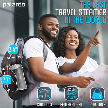 Best Steamer for Clothes, Hand Held Portable Travel Garment Steamer, Metal Steam Head, 25s Heat Up, Pump System, Mini Size, Handheld Steamer for Any Fabrics, No Water Spitting (120, Volts)