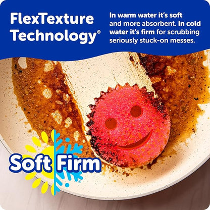 Scrub Daddy Scratch-Free Multipurpose Kitchen Sponges - Bulk Dish Sponges for Kitchen, Bathroom, Household Cleaning & More - Made with BPA-Free Polymer Foam (9 Count)
