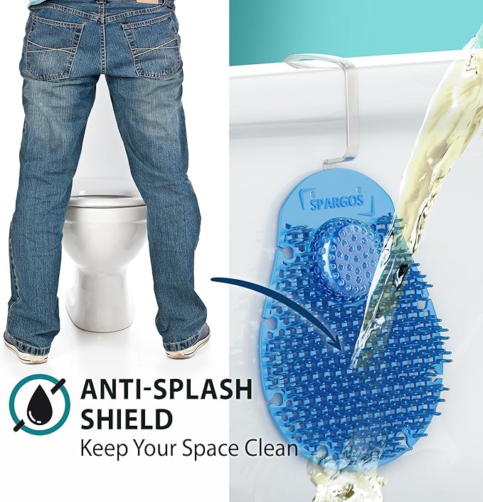 12-Pack Rim Hanger Toilet Bowl Cleaner & Urinal Screen All-in-One | Ocean Breeze Splash Guard | Each Lasts 7 Days (5-Month Supply) | Commercial & Home Deodorizer | Gloves Included