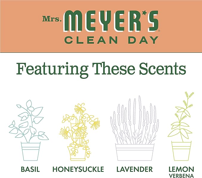 Mrs Meyers Clean Day Room Freshener - Geranium,8 Fl Oz (Pack of 6)
