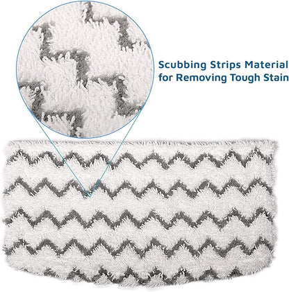 F Flammi Microfiber Mop Replacement Pads Compatible with Shark Steam Mop S1000 S1000A S1000C S1000WM S1001C S2001 (8 Pack)