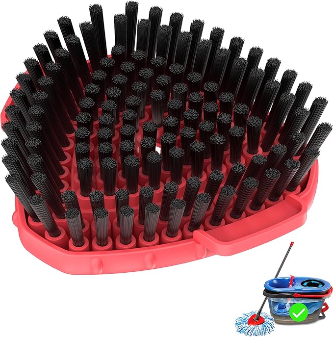 Aifacay Upgraded Replacement Scrub Brush for O-Cedar 2-Tank Spin Mop, 4.4" Triangular Heavy-Duty Stiff Bristle Scrubber Head for Tile, Grout, Bathroom, Kitchen & Floor Deep Cleaning