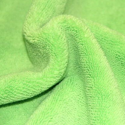 POLYTE Microfiber Cleaning Towel (16x24 in, 18 Pack, Blue,Green,Yellow)