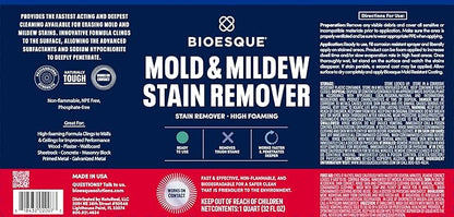 Bioesque Mold & Mildew Stain Remover, 32 Fluid Ounce (Pack of 1)