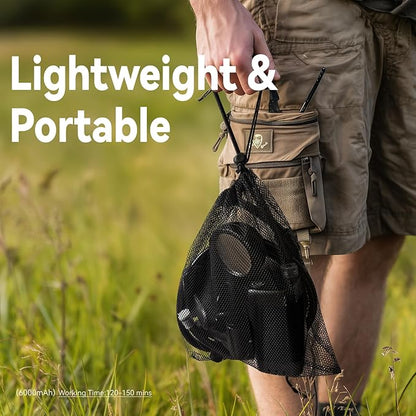 Clirass Portable Shower for Camping, 6000mAh Rechargeable Camping Shower Pump with Power & Temperature Display, Shower Head and Bidet Sprayer,Outdoor Shower Pump for Hiking, Travel, Pet
