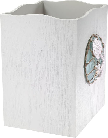 Avanti Linens - Waste Basket, Decorative Trash Can, Beach Inspired Bathroom Accessories (Seaglass Collection)