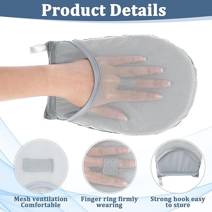 Steamer mitt Glove, Garment Steamer Ironing Glove with Finger Loop Anti Steam Gloves Board Heat Resistant Ironing Mitt for Handheld Garment Accessories for Clothes(Style B)
