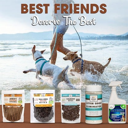 EXTREME ENZYME Stain & Odor Eliminator with Urine Remover. Triple action 2X bio-enzymatic cleaners and plant based surfactants cleans dog and cat waste and pee forever. FRAGRANCE FREE, safe for pets
