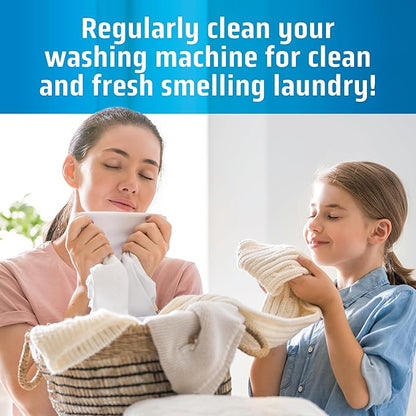 MIGHTY CLEAN Washing Machine Cleaner Tablets 24 Pack - 1 Year Supply, Septic Safe Washing Machine Cleaning Tablets, Washer Cleaner Tablet, Works with All Washers Including HE