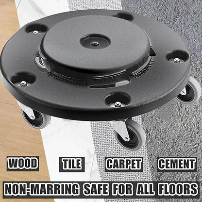 Replcament Casters for Brute Trash Bin Dolly Set of 5, 3-Inch Trash Can Dolly Replacement Wheels - 375LBs per Set