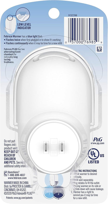 Febreze Plug In Air Freshener Fade Defy Plugs, Scented Oil Warmer- Pack of 4