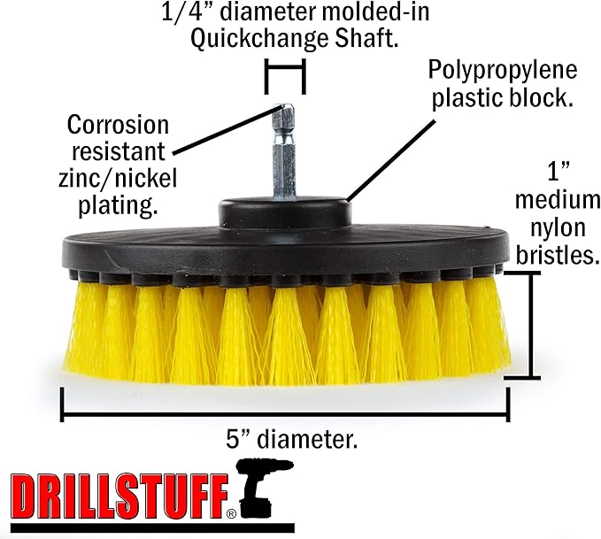 Bathroom Accessories - Cleaning Supplies - Drill Brush - Cleaning - Bathroom Rugs - Flooring - Carpet Cleaner - Spin Brush - Floor Cleaner - Bathtub - Bath Mat - Shower Cleaner - Tile - Grout Cleaner…