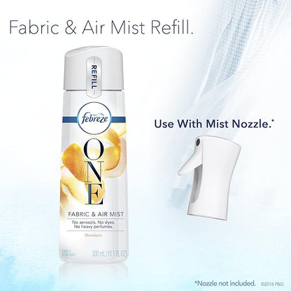 Febreze One Fabric and Air Mist Refill, Mandarin Scent, 10.1 Ounce