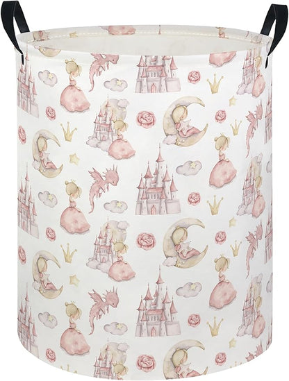 Baby Laundry Hamper kids laundry Basket Waterproof Laundry Bag for Bedroom Toy Clothes Organizer Room Décor(Castle)