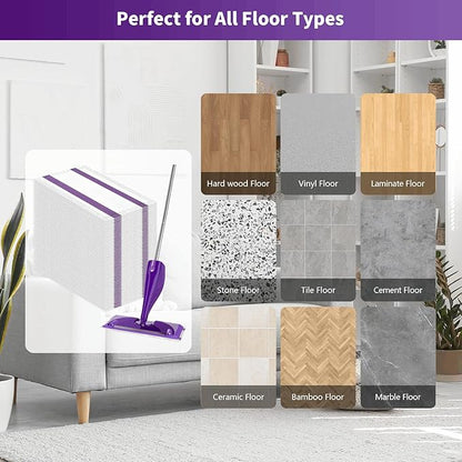 40 Count Wet Jet Pads Refills for Swiffer Wet Jet Spray Mop,Disposable Wetjet Pads for Multi-Surface Floors,Thickened and Super Absorbent Wet Jet Hardwood Floor Cleaner for Swiffer Wet Pads Refill