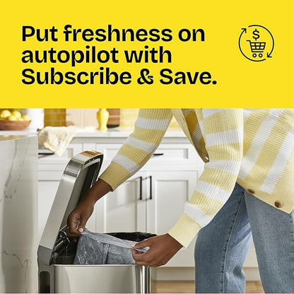 Glad ForceFlex MaxStrength LeakGuard Trash Bags, 13 Gal, Fresh Air, 90 Ct (Package May Vary)