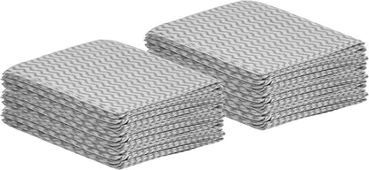 Superio Handy Wipes for Kitchen Multi-Purpose Heavy-Duty Reusable Cleaning Cloth for House, Bathroom, and Office. Disposable Dish Towel (30 Grey)