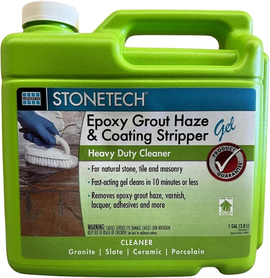 Stonetech Epoxy Grout Haze Remover & Coating Stripper - Quick Shower Grout Cleaner for Tile Floors - Water Based Tile Cleaner - Dissolve Tough Coatings on Vertical & Horizontal Surfaces (128 fl oz)