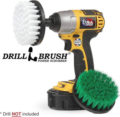 Cleaning Supplies - Kitchen Accessories - Drill Brush - Grout Cleaner - Indoor/Outdoor Spin Brush Cleaning Kit - Stove, Oven Rack, Counters, Flooring - Bathroom Accessories - Scrub - Shower Curtain