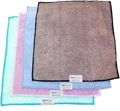 Multi-Color- The Amazing Eco Cloth That Cleans Virtually Any Surface with Only Water. No More Paper Towels Or Toxic Chemicals. 4-Pack (14x14, Multi-Color Pack)