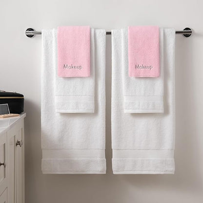 Arkwright Makeup Remover Cloths Bulk - Microfiber Coral Fleece Face Towels, Ultra Soft Reusable Washcloths, Gentle Facial Cleansing for Waterproof Makeup, 13 x 13, Pink (Case of 108)
